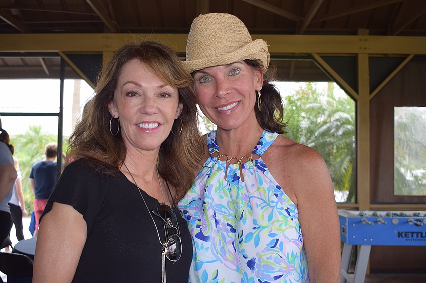 Lakewood Ranch's Deb Rossi and Nichole Stetson are excited to see their friends during Lakewood Ranch Community Fund's Polo with a Purpose.