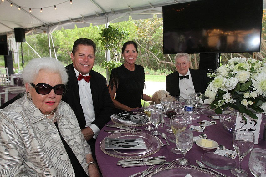 Ruth Barker, Richard Ferrell, Claudia McCorkle, Beau the dog and Richard Wires