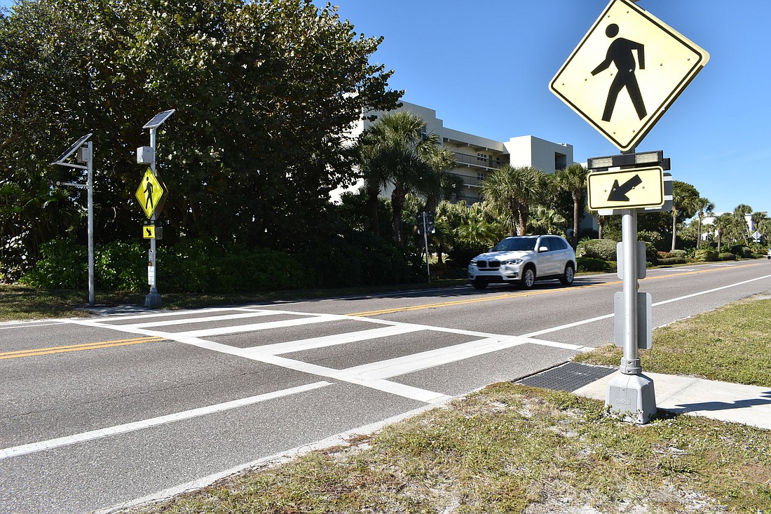 The town is in discussions with the Florida Department of Transportation about improving its crosswalks.