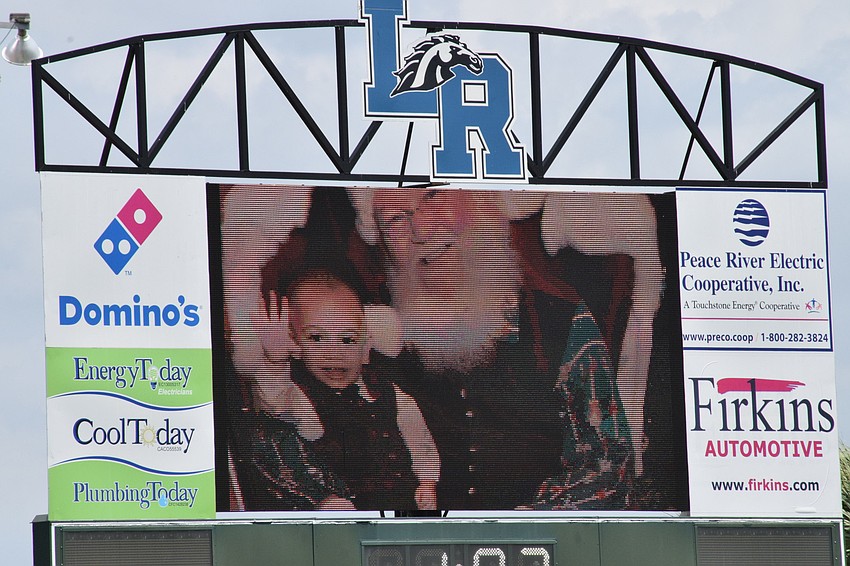 A surprise tribute video to this year's band seniors includes baby photos of the seniors, photos of the seniors now and goodbye videos the seniors made.