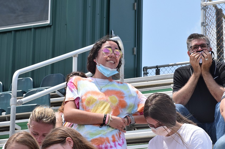 Senior Alexa Bland shares her senior speech surrounded by fellow seniors, band alumni and other band members. Bland says she has loved her years in the band and will miss everyone.