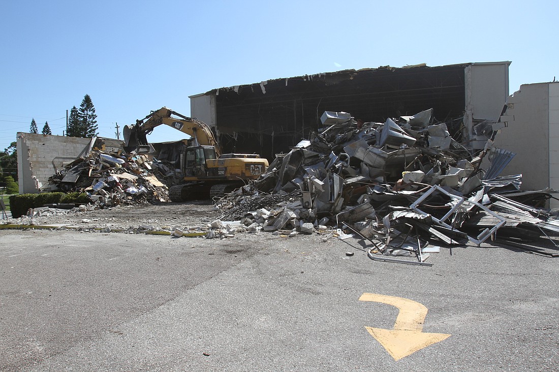 Demolition of the Players Centre for the Performing Arts on Tamiami Trail began last week.