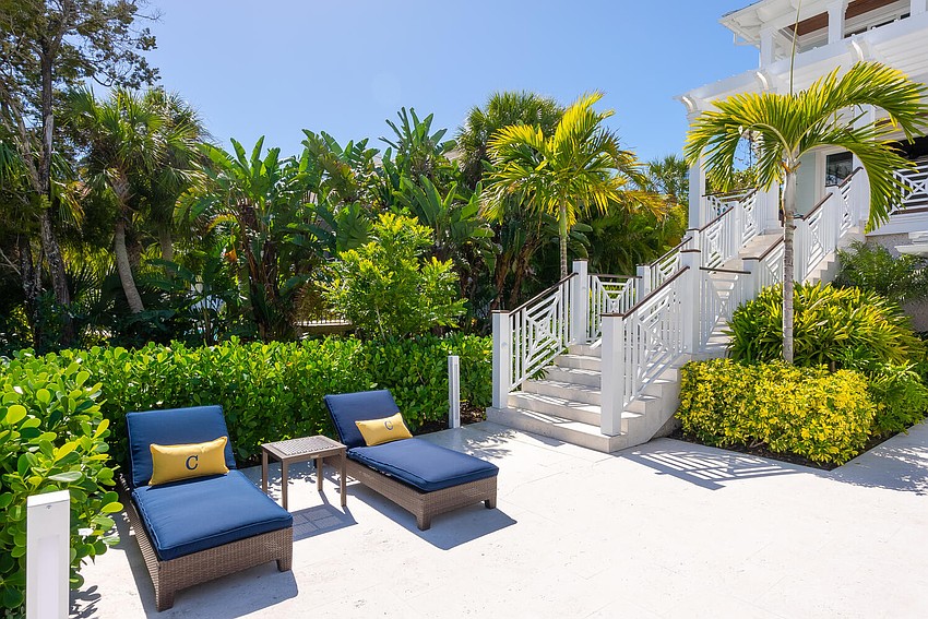 Outdoor living areas are plentiful on the 3.7 acres.