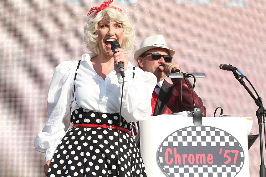 Kathy and Mark Zauss of the Chrome '57 band