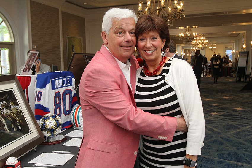 Matt McGraw and honoree Muffet McGraw