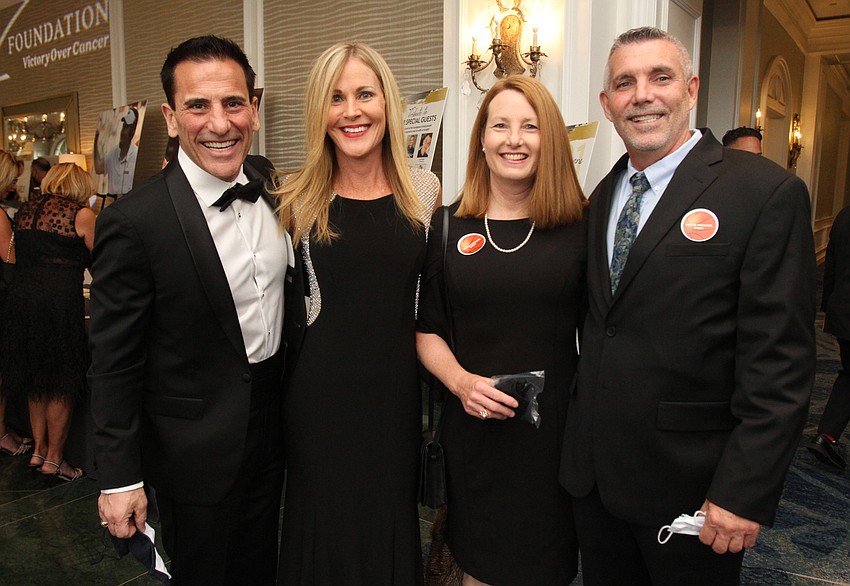 Lakewood Ranch residents Bill and Karen Soscia with Osprey residents Margaret and Bob Gaitens