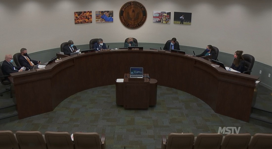 The School Board of Manatee County will start meeting at 10 a.m. for its first meeting of the month and at 5 p.m. for its second meeting of the month.
