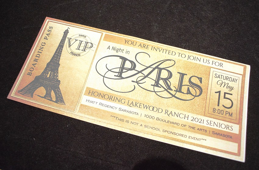 Lakewood Ranch High School seniors enjoy a night in Paris for their prom, which was organized by mothers of two Lakewood Ranch High seniors.