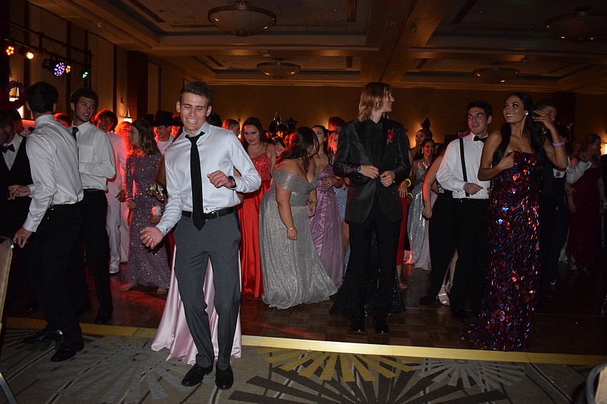 Lakewood Ranch High students dance as a group to the 