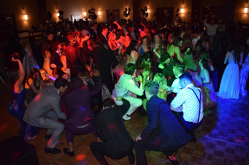 Students get low while dancing to Flo Rida's 