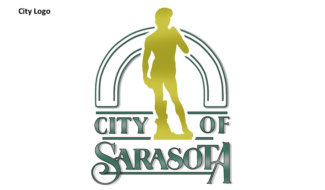 Commissioners suggested consulting a design firm or holding a public contest to identify possibilities for a new logo. Image via city of Sarasota.