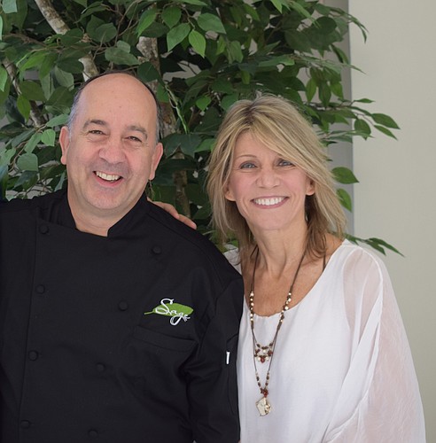 Sharon Carole and Chris Covelli of the he Realm Restaurant Group, which recently acquired The Bijou CafÃ© in downtown Sarasota. (Courtesy image)