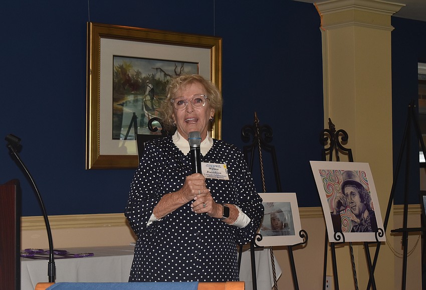 Your Observer Photo First President Wilma Davidson introduced the