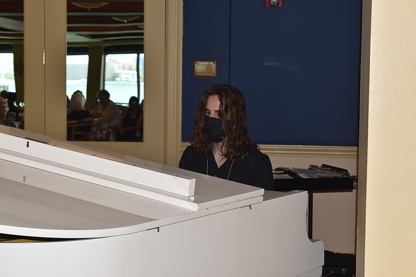 Colin Leonard performed his piece 