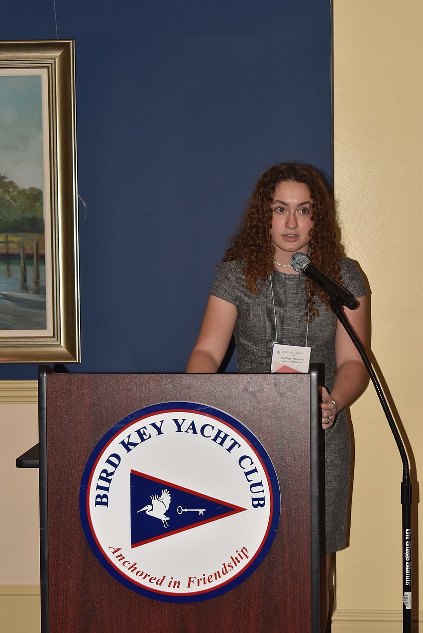 Madelyn Halperin read her piece, 