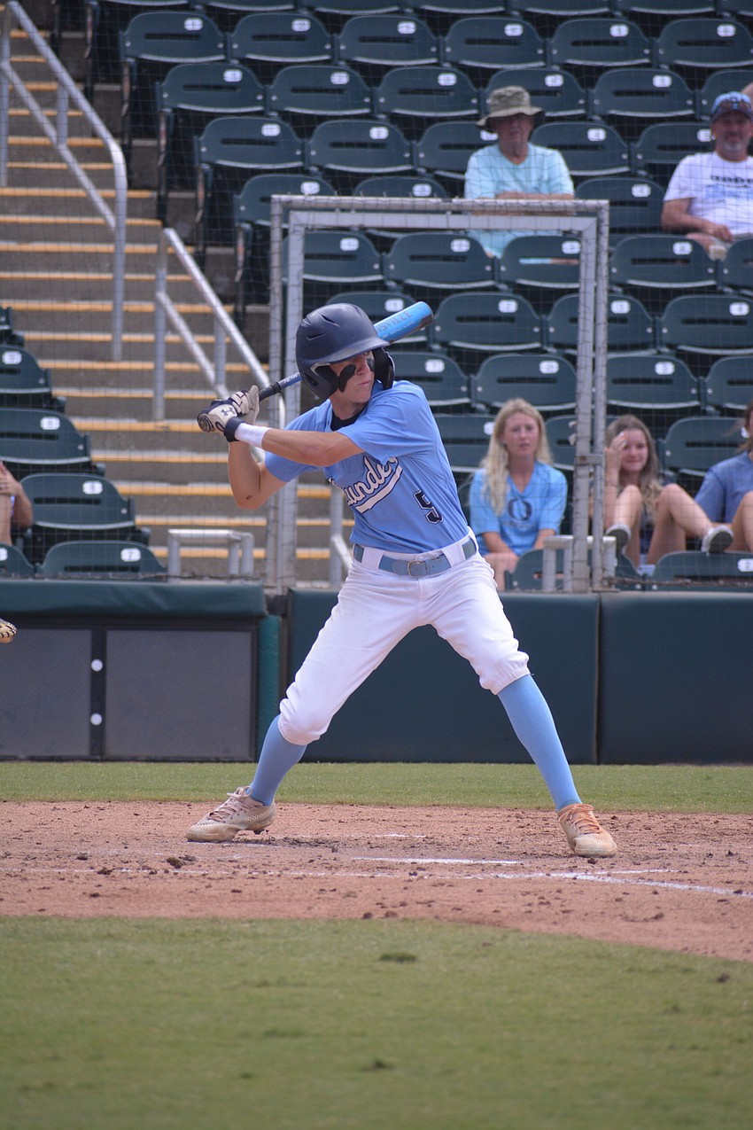 ODA freshman Nolan Naese recorded ODA's first base hit of the game, which resulted in an RBI.