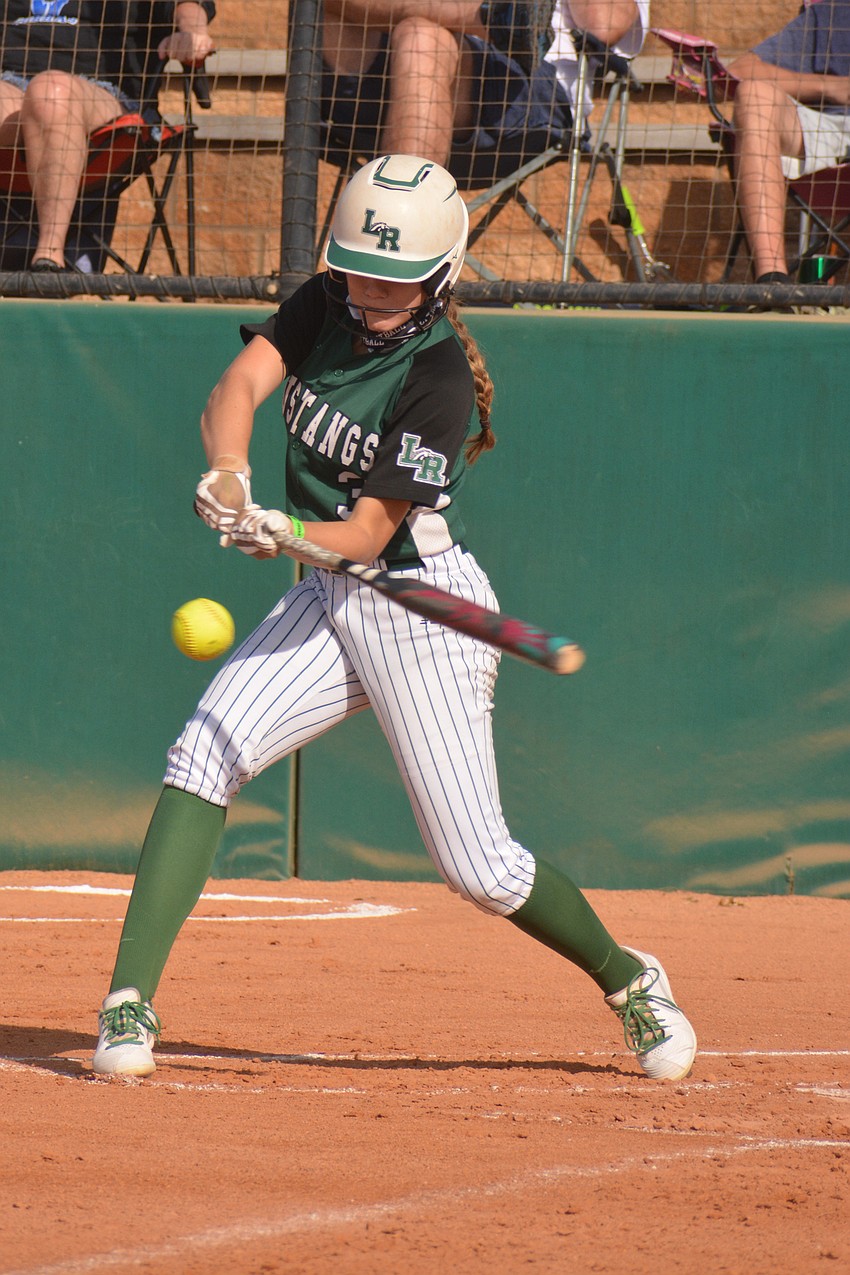 Lakewood Ranch sophomore Cassidy McLellan led off the bottom of the first inning with a single.
