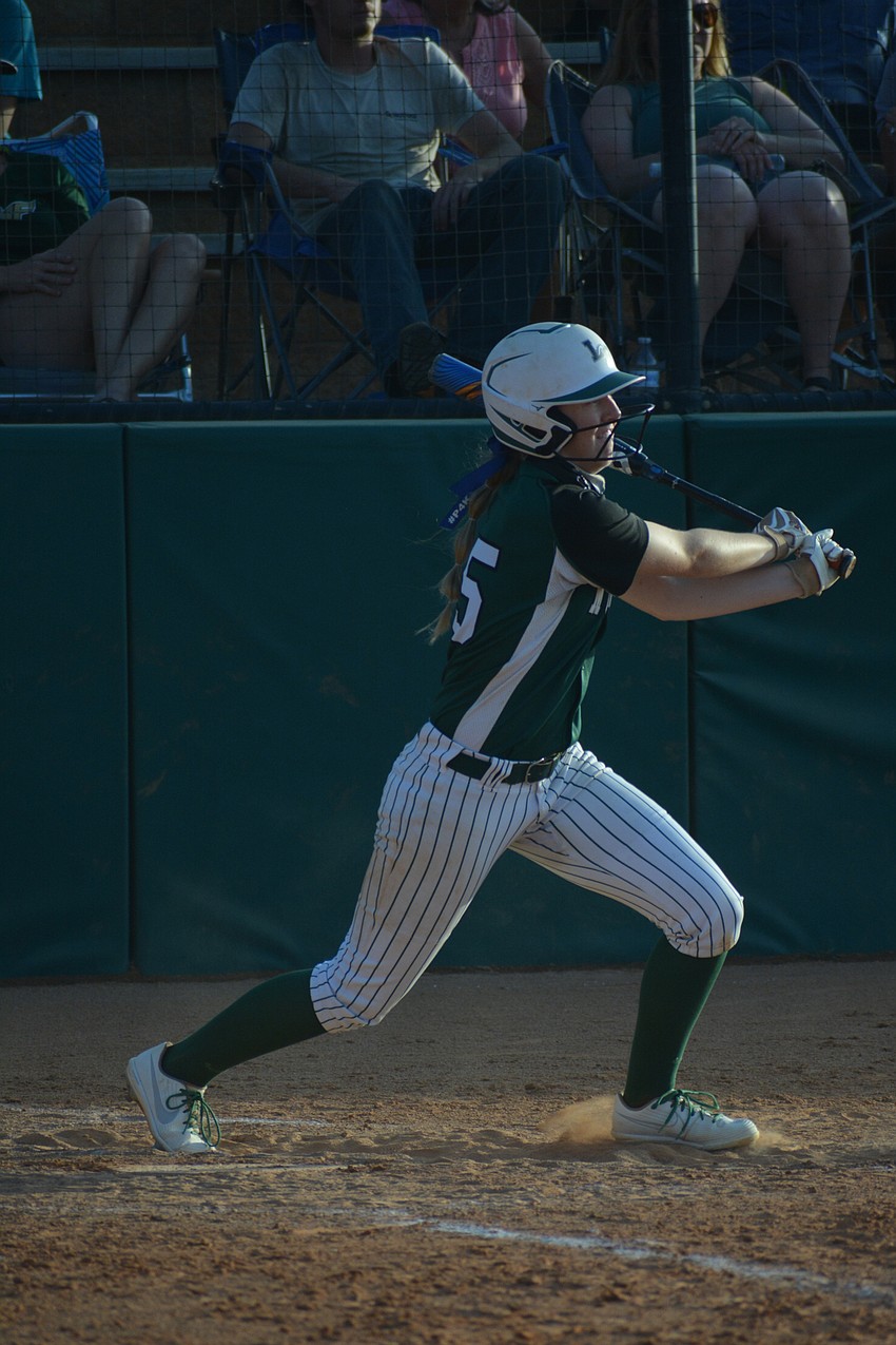 Lakewood Ranch sophomore Amanda Lee takes a big swing.