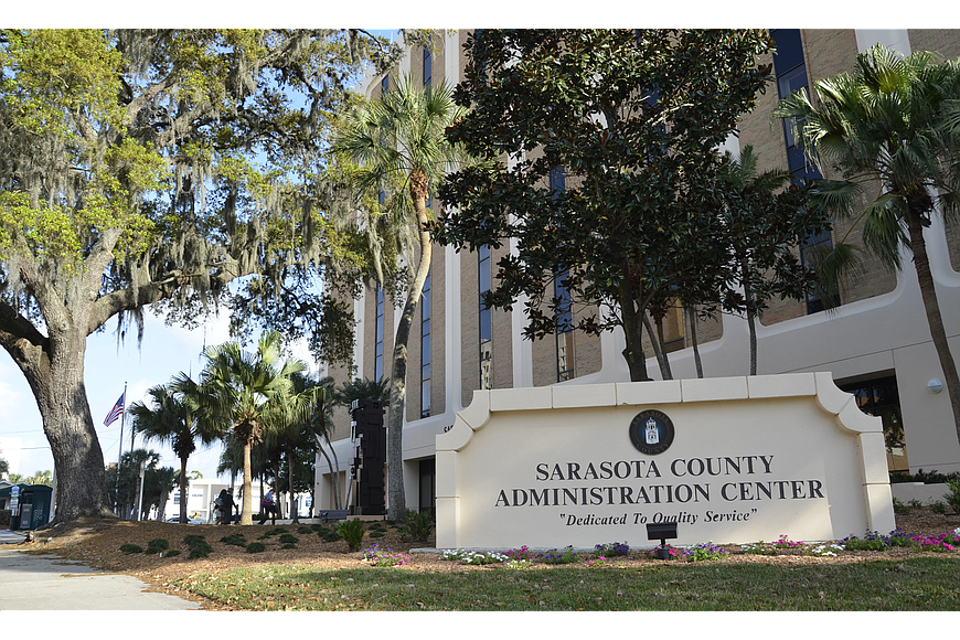 Commissioners will place the current administration building property at 1660 Ringling Blvd. on a surplus list.