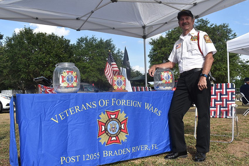 Graham Ellis, the post commander at the Veterans of Foreign Wars Braden River Post 12055, served 21 years in the Navy.