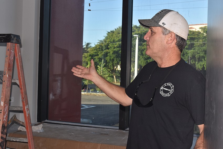 Paul Dezzi shows a treatment room.