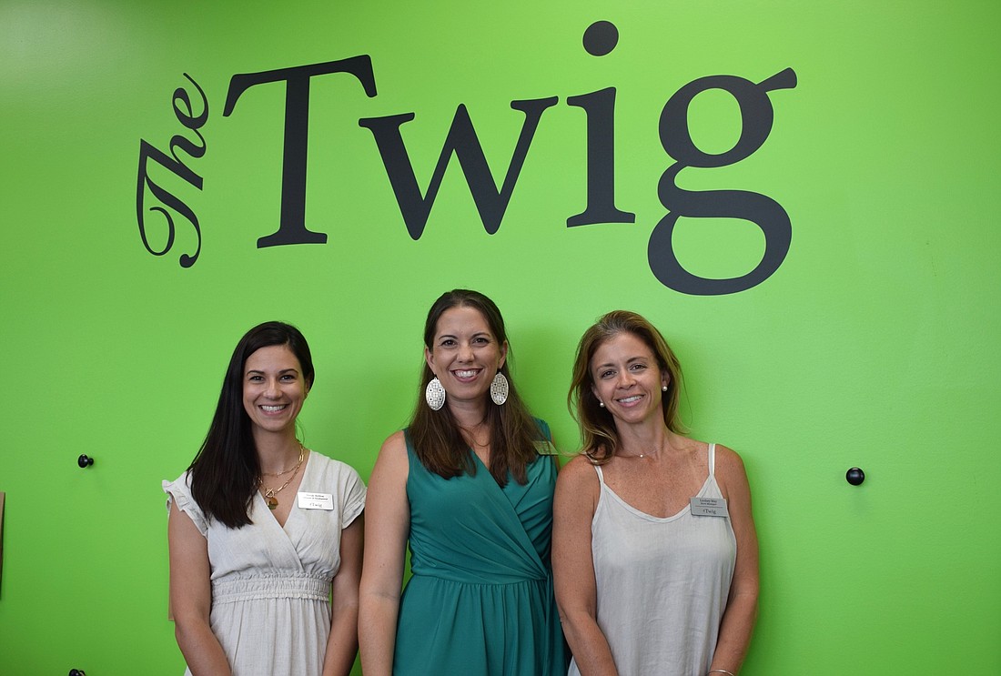 Nicole Britton, the director of Development, Callie Cowan, the director of programs, and Lindsey May, the store manager for The Twig in East County, are excited for the nonprofit to open its second location.