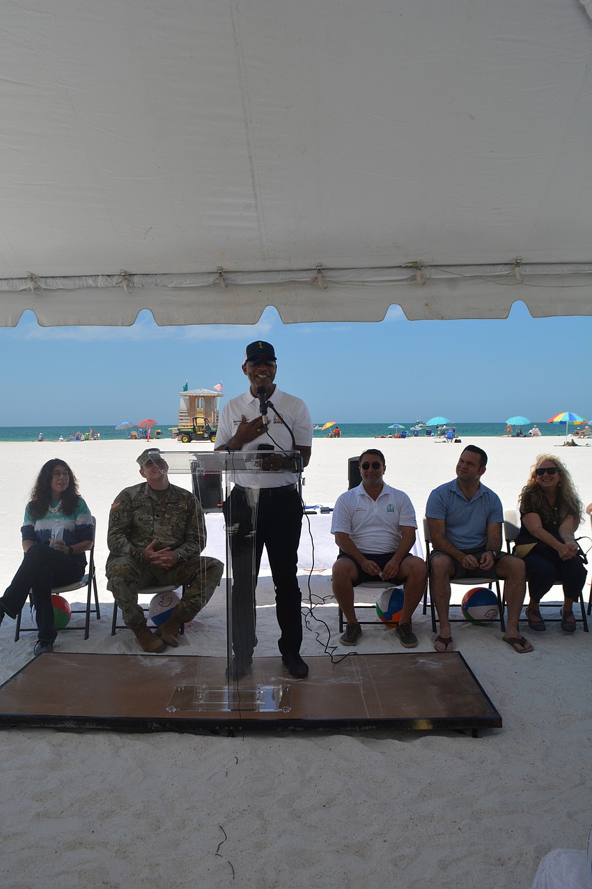 City Manager Marlon Brown said Lido Beach was packed this spring — and he hopes it will continue to draw crowds following the addition of more sand.