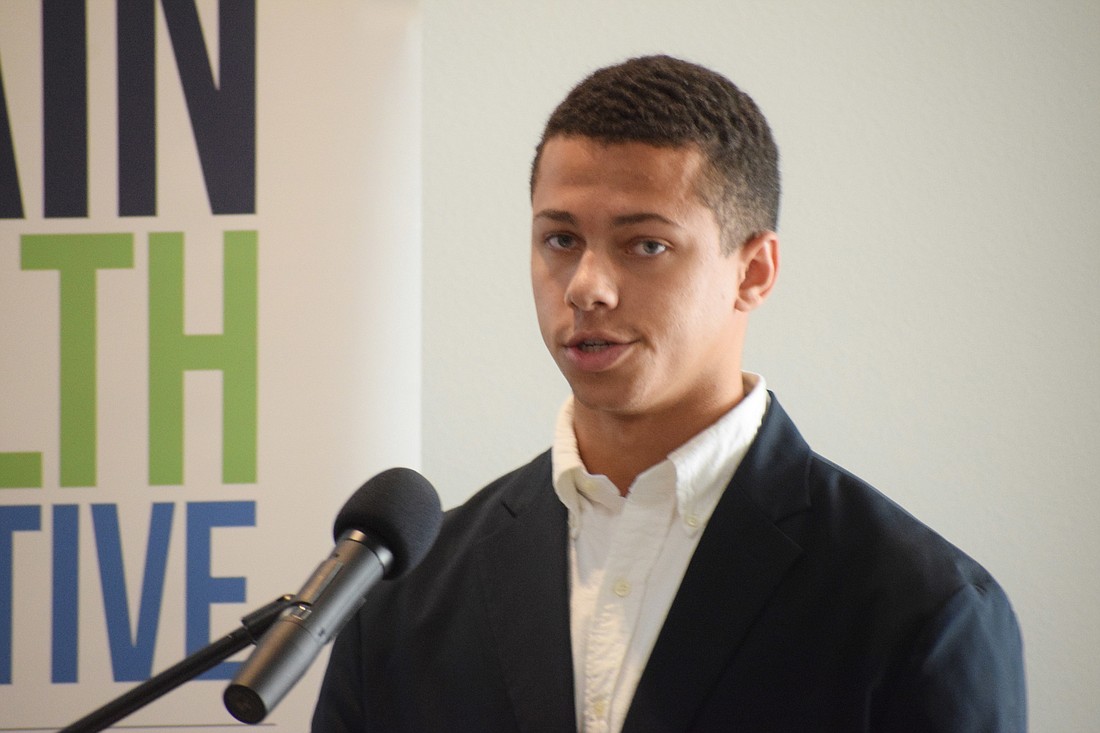 Hilton Hudson, a junior at the Out-of-Door Academy, says learning about brain health through the Brain Health Scholars program will help him when he pursues a career as a neurosurgeon.