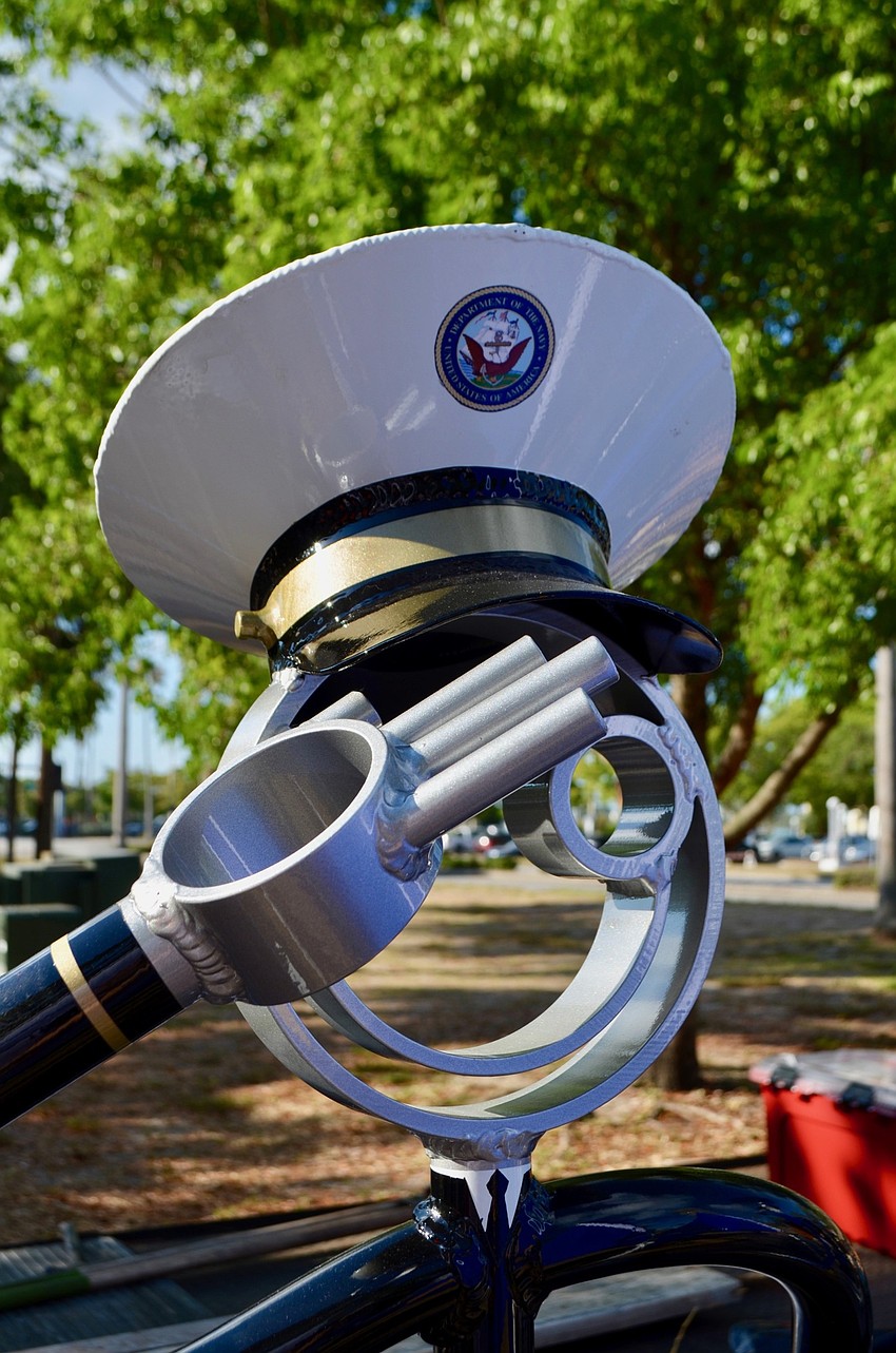 Tube Dude decorations representing each of the armed services were on hand.