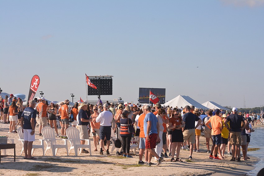 The crowd at Nathan Benderson Park for the NCAA Rowing Championships was rowdy Sunday.