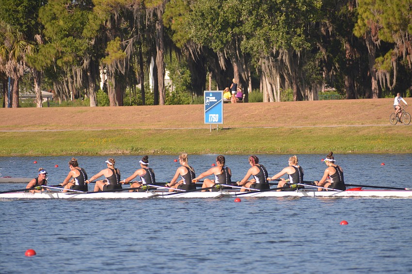 The Stanford I 8+ boat (Kelsey McGinley, Annabelle Bachmann, Esther Briz Zamorano, Kaitlyn Kynast, Grace McGinley, Azja Czajkowski, Katelin Gildersleeve and Meg Saunders) won its heat Saturday (6:08.50) to advance to the finals.