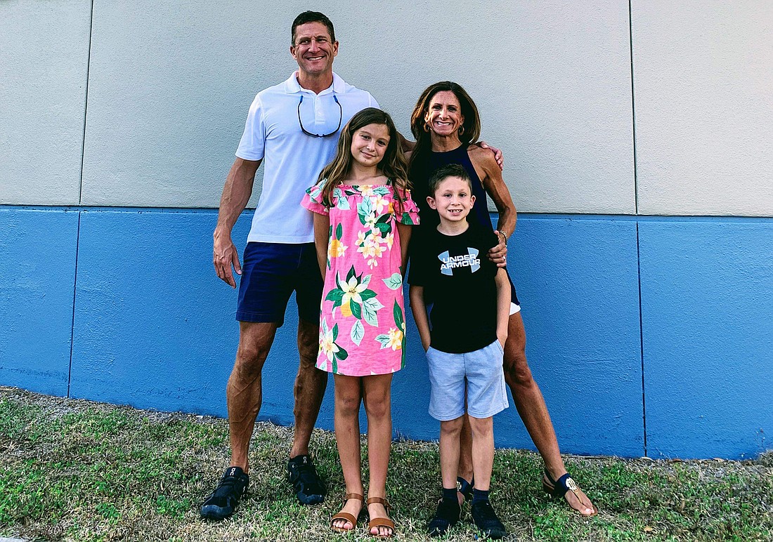 Brad Reeves and his children, Adaline and Zane Reeves, and wife, Angie Reeves, try to stay off screens as much as possible. Angie Reeves did a four-month digital detox with social media.