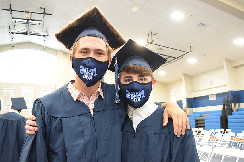 Seniors Phineas Scanlan and Matthew Rosen are happy to graduate after a year of uncertainty due to COVID-19.