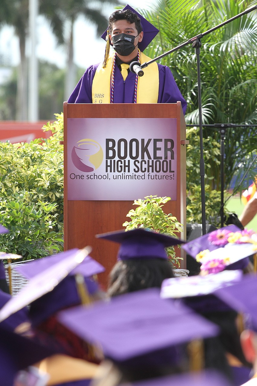 Sebastian Martinez also welcomes the students.