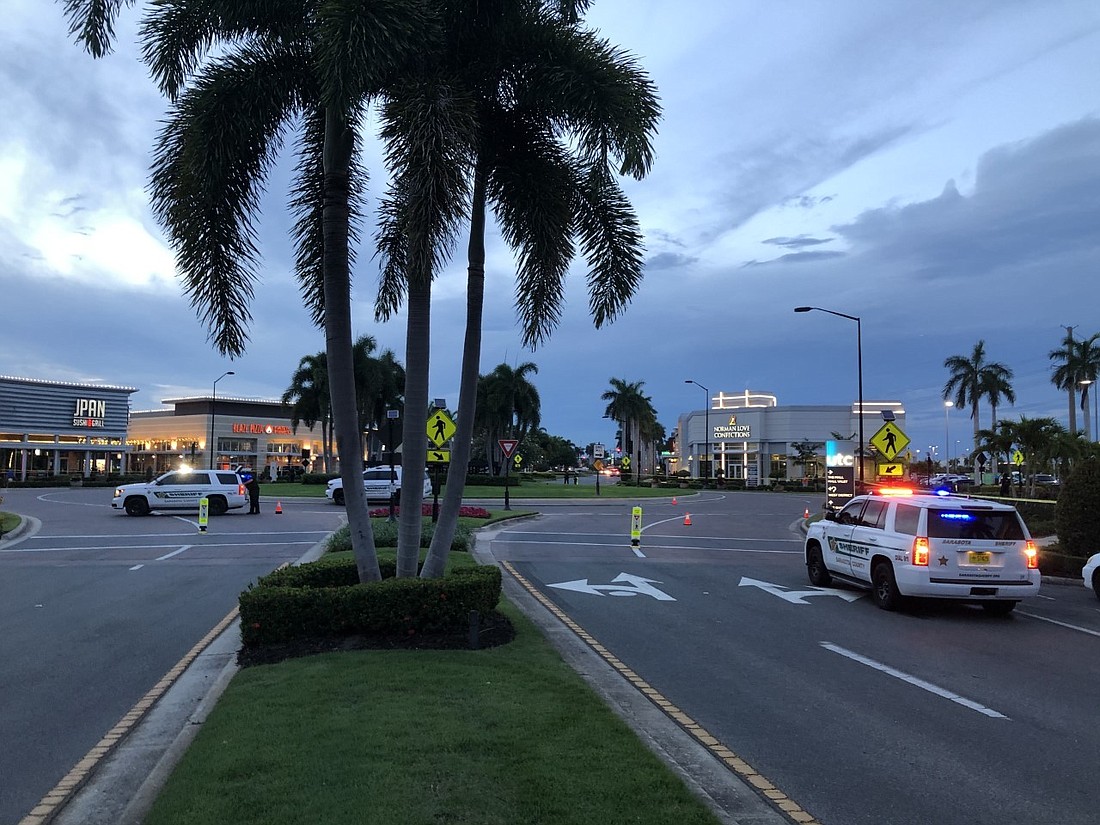 The Sarasota County Sheriff&#39;s Office received reports Saturday evening about an exchange of gunfire between two vehicles on Cattlemen Road in Sarasota near University Town Center.
