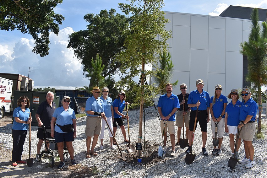 A dozen Rotarians showed up for the tour and 