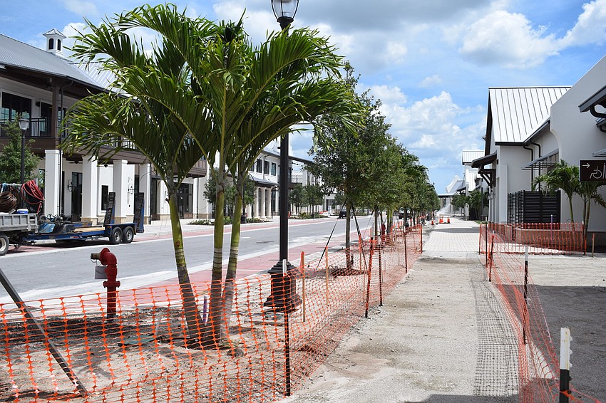 Waterside Place is newly tree-lined.