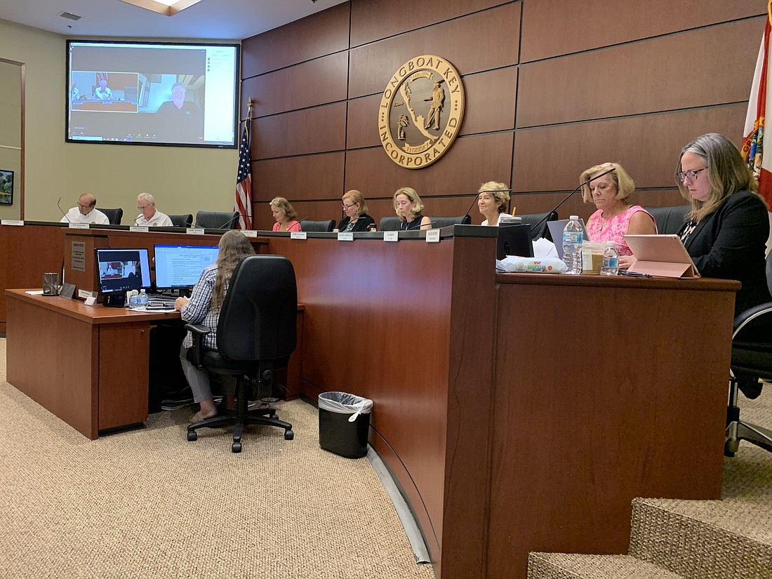 Vice Mayor Mike Haycock participated in the June 7 Town Commission meeting using Zoom. Florida&#39;s state of emergency due to the COVID-19 has allowed for virtual participation.