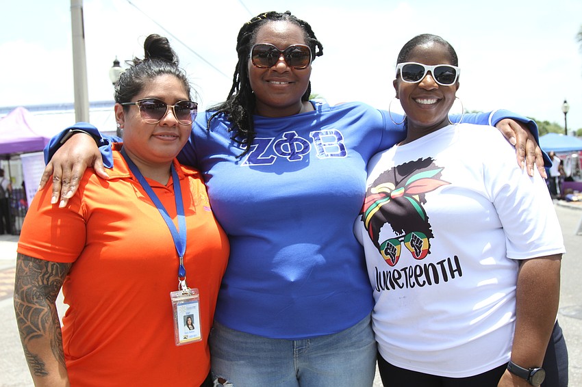 Stacy Zennteno, Sherika Evans and Fayth Jenkins