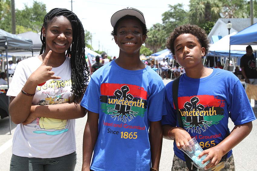 Kashanti Thomas, Jamichael Hill and Jayden Rivers