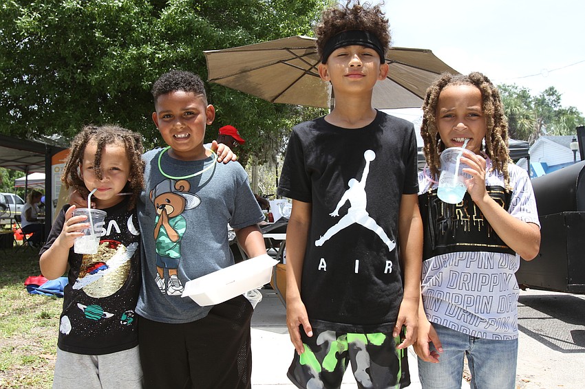 Horace Charles with Fourth with Noah, Jeremiah and Sharace Charles