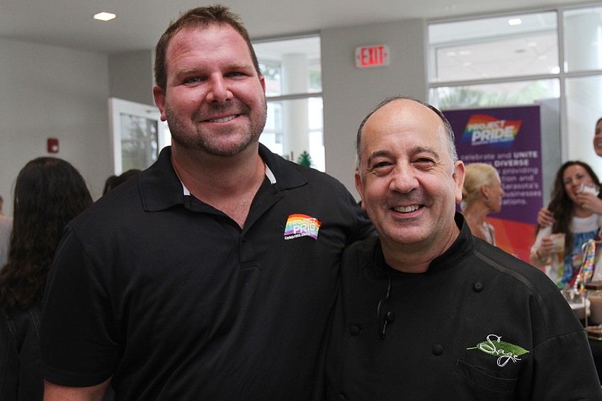 Project PRIDE SRQ president Jordan Letschert and vice president Chris Covelli