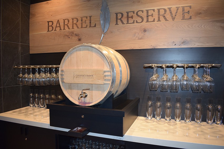 Cooper's Hawk offers reminders that this is, indeed, a winery.