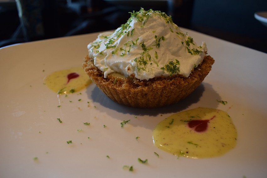 Key lime pie is one of the dessert offerings.