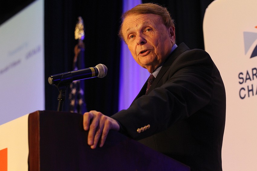 Dr. Larry Thompson welcomes the finalists and guests.