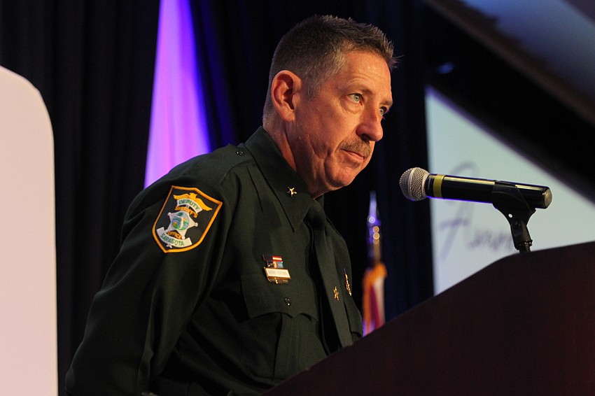 Sarasota County Sheriff Kurt Hoffman delivers the invocation.
