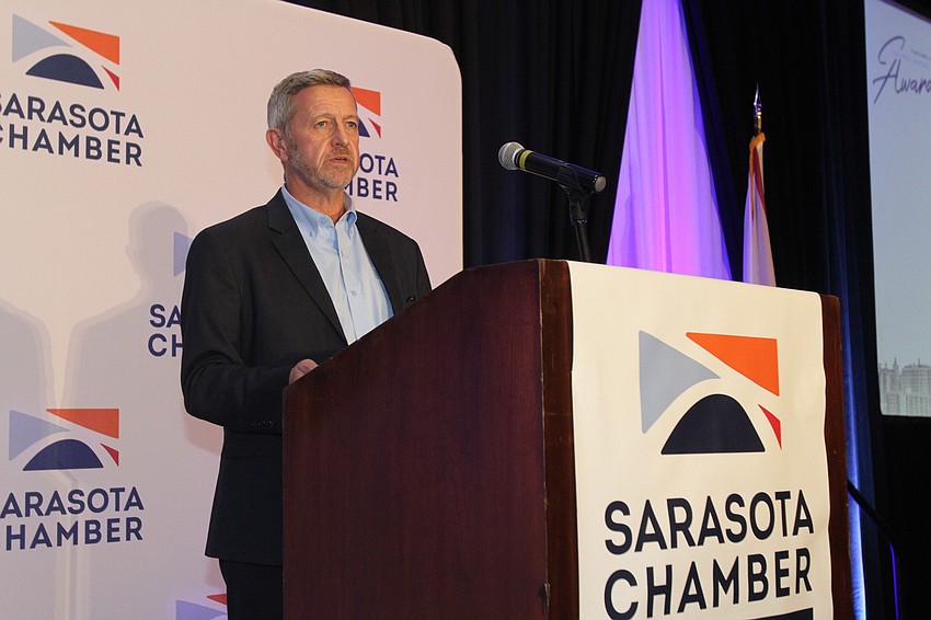 Mark Evans with Air Products receives the Workplace  Innovation Award.