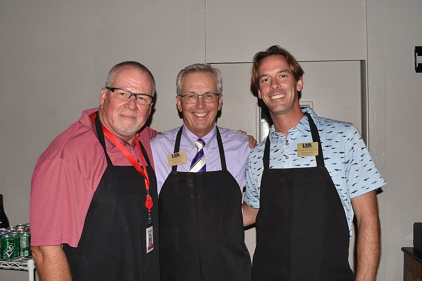 Tim Wirt, Michael Vejins and board chair-elect Evan Barniskis