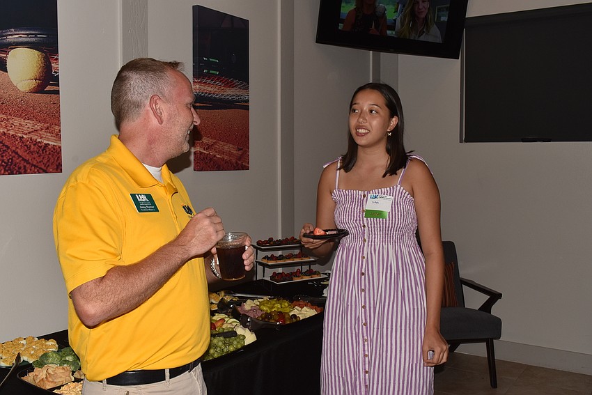 Jimmy Bonner introduces himself to guest Sidda Kim