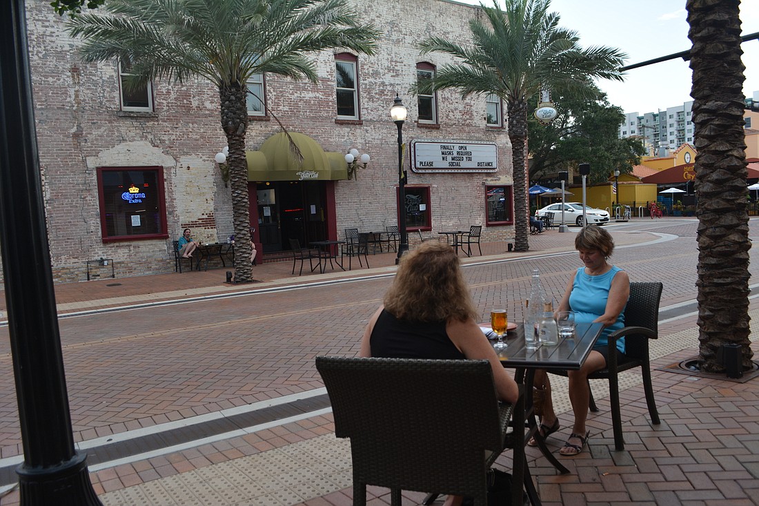 The Gator Club is rallying support in an effort to convince city officials to allow outdoor seating to spill into the seat on weekends. File photo